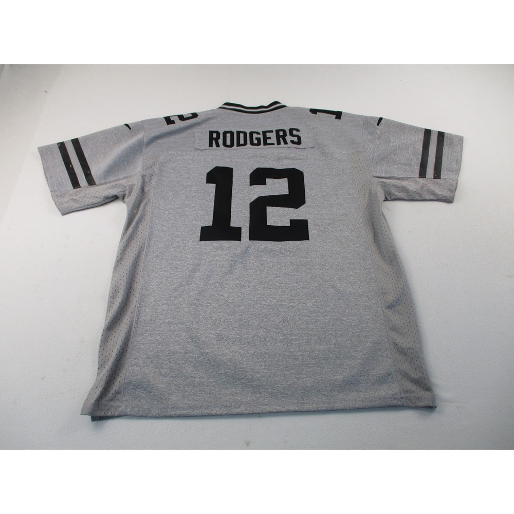 Nike Jersey Mens Large Gray Aaron Rodgers Green Bay Packers NFL Gridiron Limited